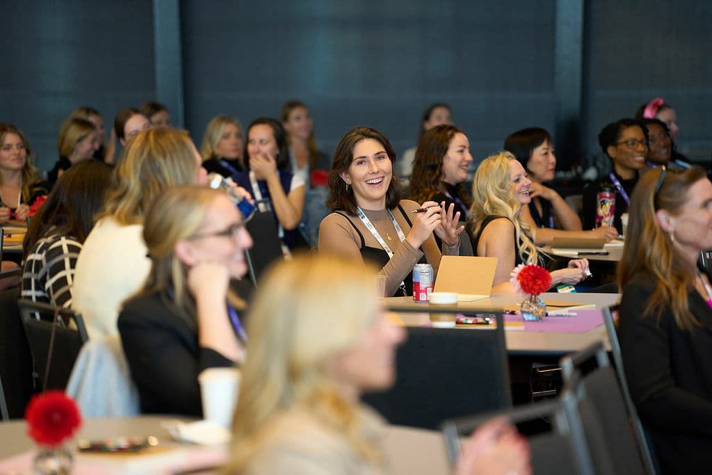 women at an industry conference