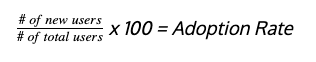 adoption rate calculation and formula