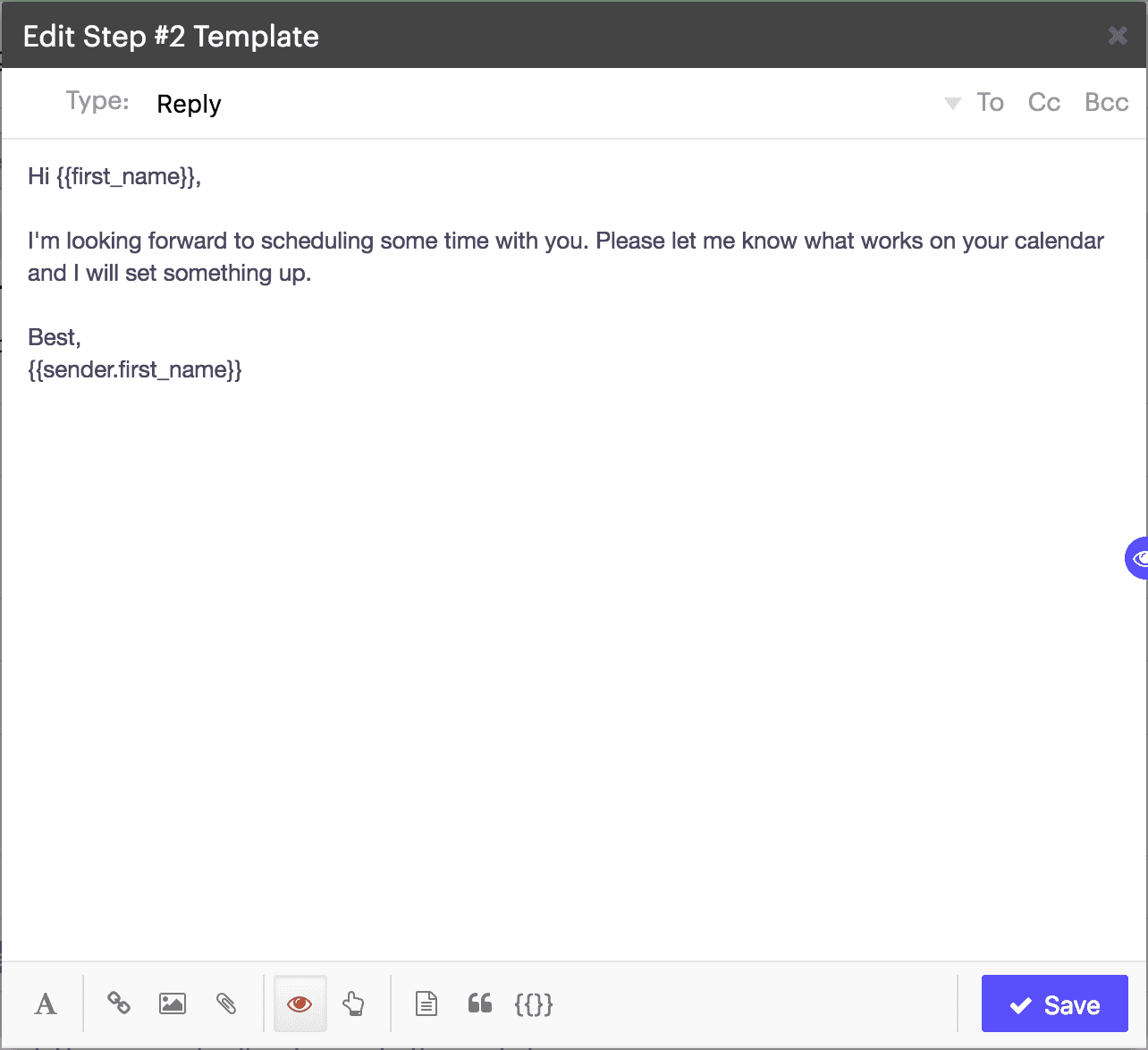 follow up email template