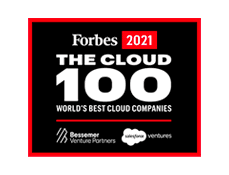 logo for Forbes 2021 the cloud 100 world's best companies