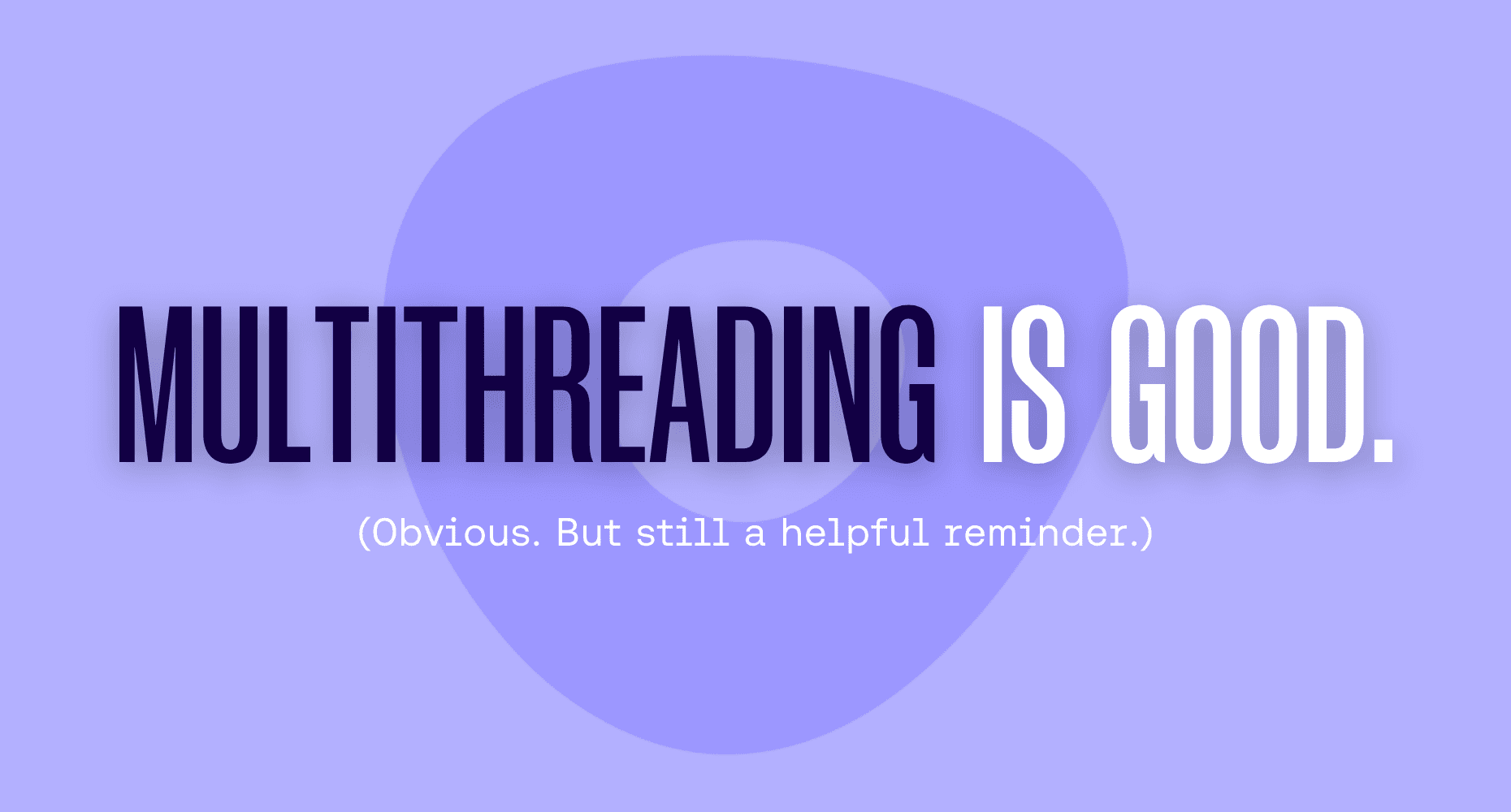 Illustration of multithreading concept with interconnected threads