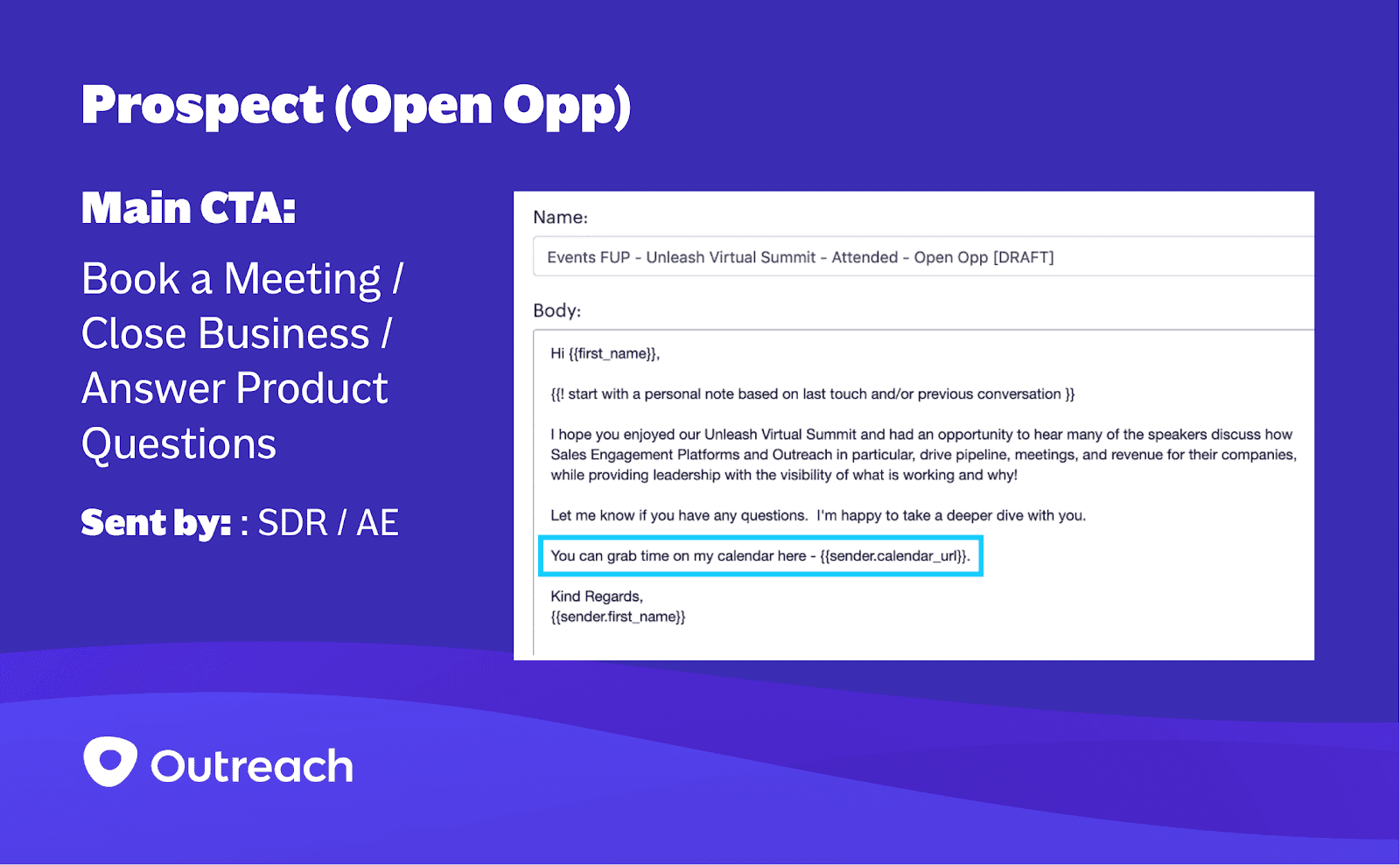 prospect open opportunity in outreach example